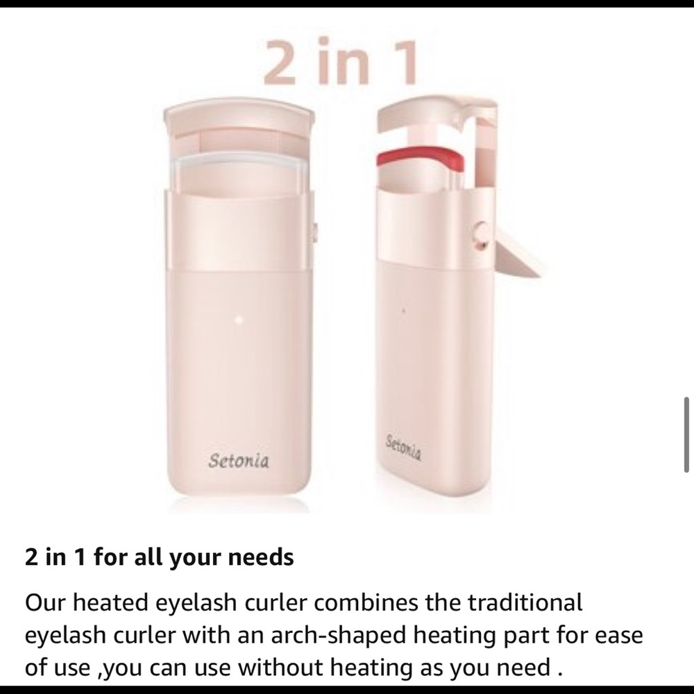 Portable & light heated eyelash curler